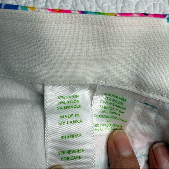 Lilly Pulitzer Vibrant Floral Straight Leg Pants size 8 - Picture 15 of 16